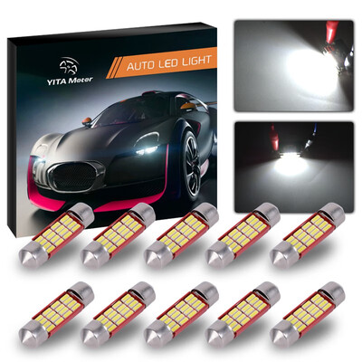 

10x White Festoon 4014 16SMD DC12V led light bulbs