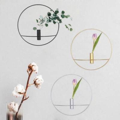 

Wall Mounted Candle Holder Metal 3D Geometric Tea Light Home Decor Candlestick