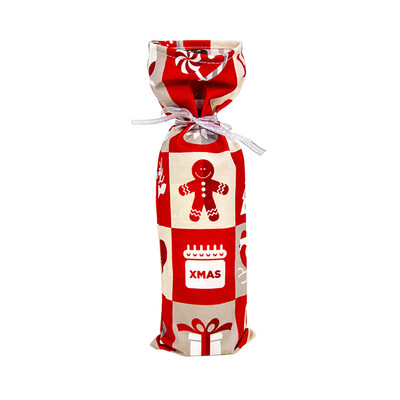 

〖Follure〗Family Santas wine Bottle Cover Bag Christmas Decoration