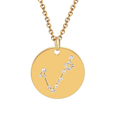

Necklace Women Sweet Simple Jewelry Cartoon Twelve constellations Tag Pendants Clavicle Delicate Cute Necklace collares