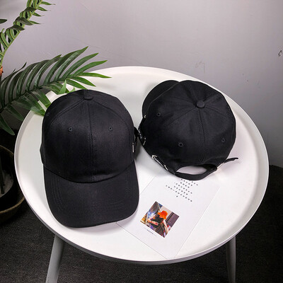 

Hats Female Korean Edition Simple Embroidery Pure Duck Tongue Cap Men&Women Shade Baseball Caps in Spring&Summer