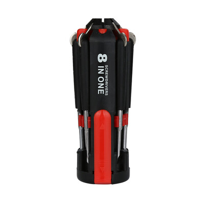 

〖Follure〗New Multi-functiona 8 in 1 Multi Screwdriver with 6 LED Torch Hand Repair Tools