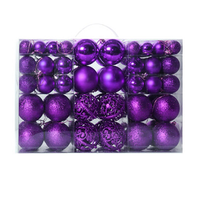 

Siaonvr 3060mm Christmas Xmas Tree Ball Bauble Hanging Home Party Ornament Decor 100PC