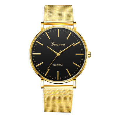 

Gobestart Fashion Casual Unobtrusive Simple Single Business Net With Strap Mens Watch