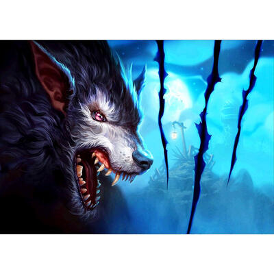 

5D DIY Full Drill Diamond Painting Felonious Wolf Cross Stitch Embroidery