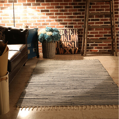 

Gobestart Fashion Area Rugs Mediterranean Style Cotton Kitchen Oblong Shape Multi-Usage