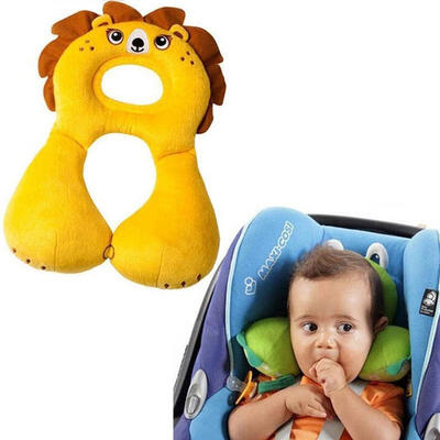 

Baby Child Head Neck Support Headrest Travel Car Seat Pillow Cushion Buckle HE