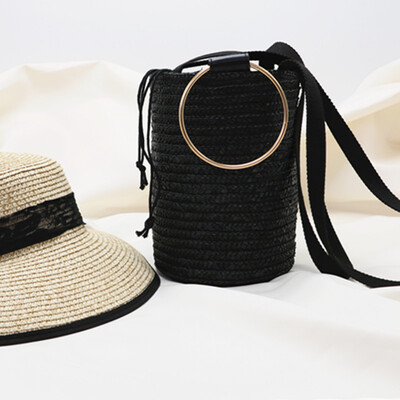 

2017 Fashion Shoulder Day&South Korea straw bag handbag Messenger bag