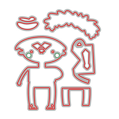 

DIY Baby Boy Smile Clear Cutting Dies Stencil Scrapbook Card Making Craft