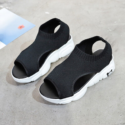 

Young bear bottom womens sandals summer Korean version students make simple summer casual sandals womens shoes