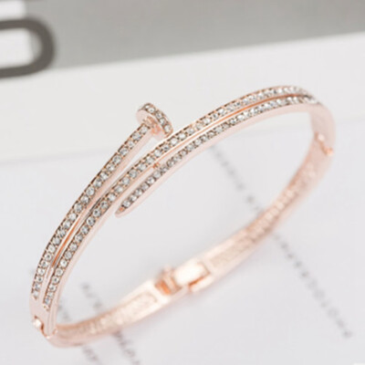 

Fashion diamond bracelet female rose gold trend bracelet personal alloy bracelet