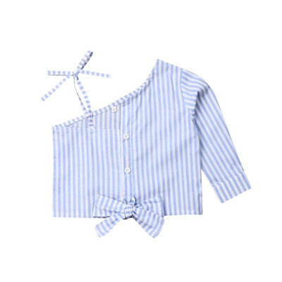 

Baby Girl Kid Off Shoulder Summer Tops Clothes Infant Newborn T Shirt Blouse