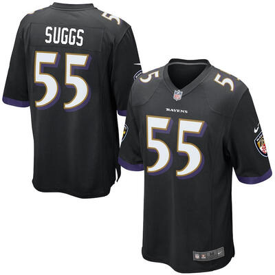

Mens Football Jersey Baltimore Ravens Terrell Suggs Black Game Jersey