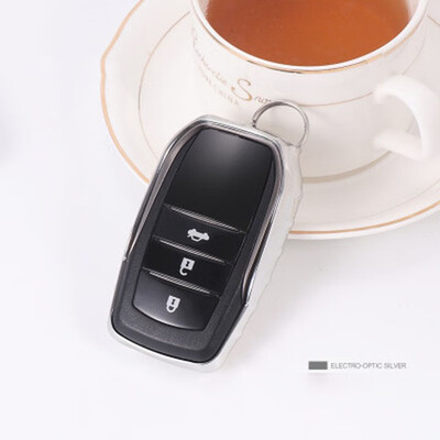 

Car Styling Soft TPU Car Key Case For Toyota Camry Highlander Prado Corolla RAV4 Car Key Cover Shell Car Crystal Keychain