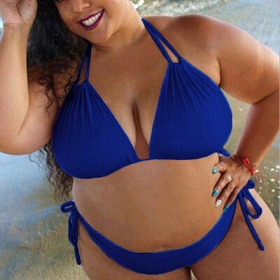 

Roseonmyhand Womens Solid Push Up Padded Plus Size Bikini Set Swimsuit Bathing Suit Swimwear
