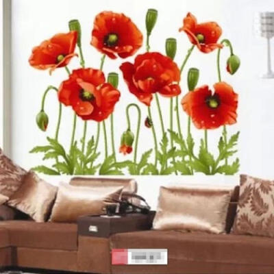 

DIY Home Family Decor Red Flower Removable Decal Room Wall Sticker Vinyl Art Hot