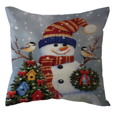 

Tailored Christmas Home Decor Office Sofa Cushion Square Throw Pillow Festive Pillowcase