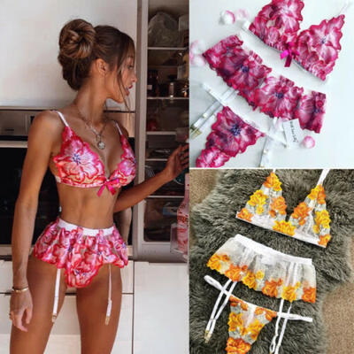 

UK Women Sexy-Lingerie Nightwear Underwear Babydoll Sleepwear Lace G-string Set