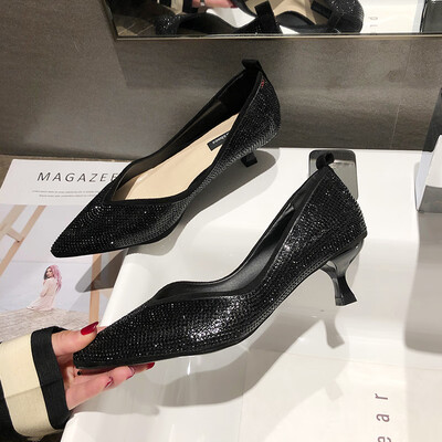 

Summer-style Baitao small fresh red French fairy high-heeled shoes women with thin-heeled pointed net red sexy wedding shoes