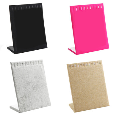 

Velvet Necklace Chain Display Stand Women Jewelry Organizer Holder Storage Bracelet Show Board