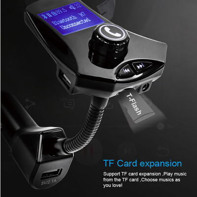 

Bluetooth FM Transmitter Elinker Radio Adapter Handsfree Calling Car Kit
