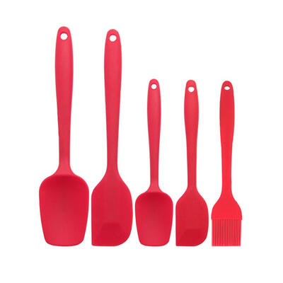 

5pcs Silicone Cake Cream Scraper Butter Brush Mixer Kitchen Baking Tool Set