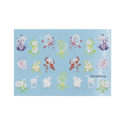 

5D Acrylic Engraved Nail Art Sticker Template Decals DIY Nail Decoration