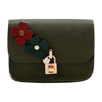 

Women PU Leather Mini Lock Shoulder Bag Vintage Messenger Bag Crossbody Bag