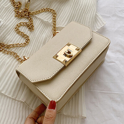 

Summer new woman new 2019 summer small fresh Korean version 100 lap shoulder slanted fashion chain bag