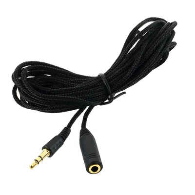 

3m10ft 35mm Audio Cable Unisex Cloth Lanyards Headphone Stereo Audio Extension Cable