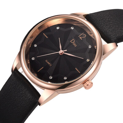 

RM Luxury Fashion Lady Leather Belt Watch Leaf Texture Analog Quartz Watch