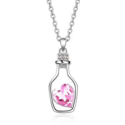 

Women Fashional Elegant Concise Noble Beautiful Crystal Decor Alloy Material Necklace