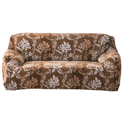 

Vintage Flowers Thicken Fleece Sofa Cover Tight Wrap Slipcover 1234-Seat