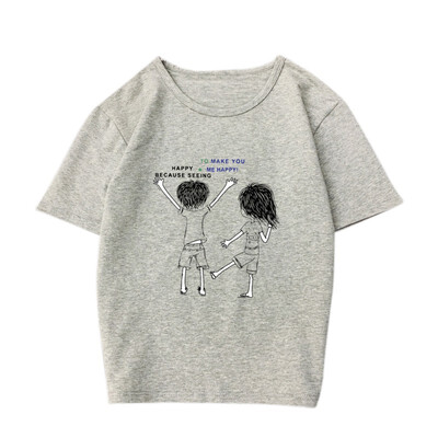 

Kawaii Cute illustration Printed T Shirt Women Summer Figure Short Sleeve Tshirts Harajuku White T-Shirt Girl Casual Cotton Tops