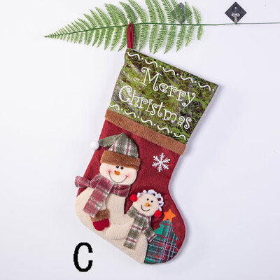 

〖Follure〗Christmas Stockings Mini Socks Santa Candy Gift Bag Christmas Tree Decorations