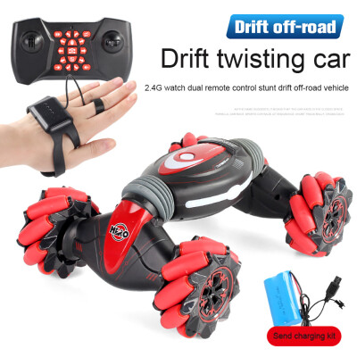 

Gobestart Xmas Stunt RC Car Gesture Sensing Twisting VehicleDrift Car Driving Toy Gifts