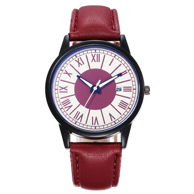 

New mens creative single calendar casual watch Roman scale quartz fashion watch