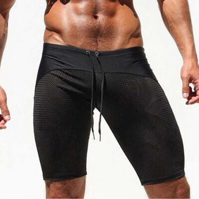 

Men Breathable Shorts Sport Running Fitness Trousers Summer Beach Short Pants