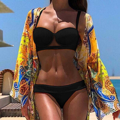 

Saidsome Women Sexy Solid Bikini Set Push-Up Padded Swimwear Bathing Swimsuit Beachwear