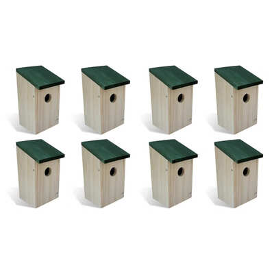 

Bird Houses 8 pcs Wood 47x47"x87