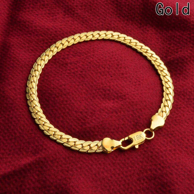 

Fashion Luxury MenWomen Bracelet Gold 5M Exquisite Sideways Bracelet