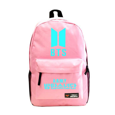 

Luminous BTS Bangtan Boys Backpack Canvas School Bags Unisex Travel Bag