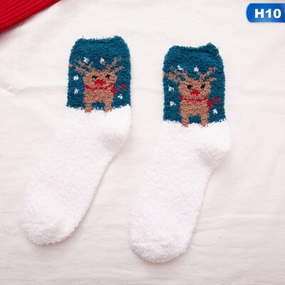 

Christmas Ladies Soft Fluffy Socks Warm Winter Cosy Lounge Bed Xmas Gifts