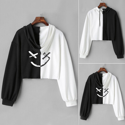 

Starmoon Womens Smiling Face Fashion Print Hoodie Sweatshirt Jacket Coat Blouse