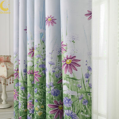 

100200cm Curtains And Tulle Room Curtains Drapery French Bay Window Printed Curtain Window Blinds Home Textile