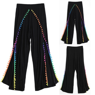 

Women Splicing Color Ball Long Pants Lounge Pants