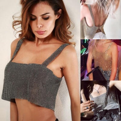 

Women Casual Summer Sleeveless Tank Top Vest Blouse Off-Shoulder Crop Tops Shirt