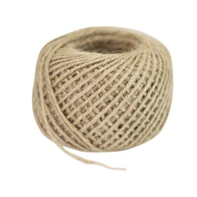 

〖Follure〗50M Mts Soft Natural Brown Jute Hessian Burlap Rustic Twine Sisal String Cord
