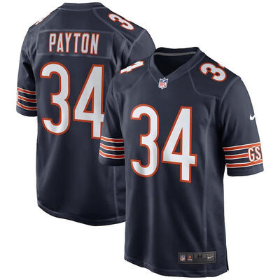 

Mens Football Jersey Chicago Bears Walter Payton Navy Retired Player Game Jersey