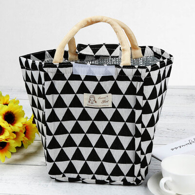 

Siaonvr Thermal Insulated Lunch Box Tote Cooler Bag Bento Pouch Lunch Container